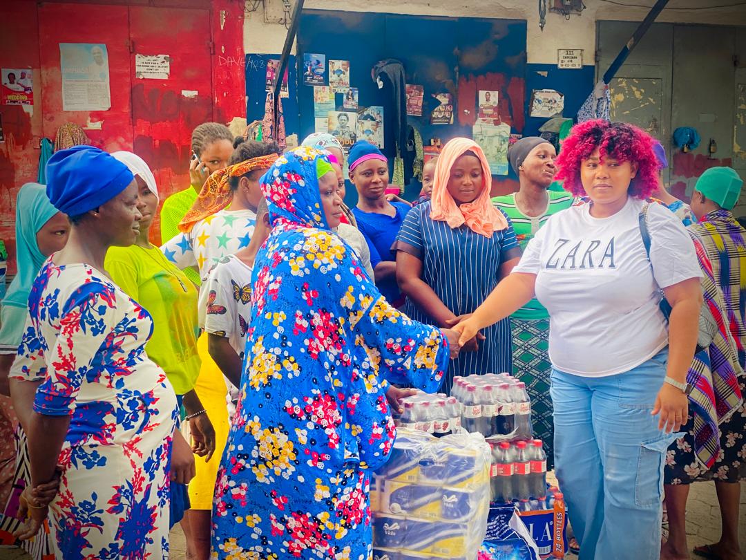 Rita Agbor with Muslim Women